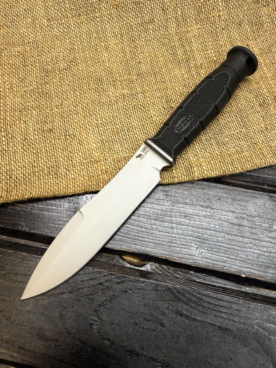 Тактический нож Нерпа-2 сталь AUS6, рукоять резина, ножны ABS