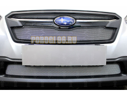 Защита радиатора Subaru XV 2017- chrome низ
