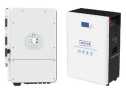 Комплект 2 для резервного питания (Deye+Vektor) мощностью 12 кВт и емкостью 15,36 кВт*ч