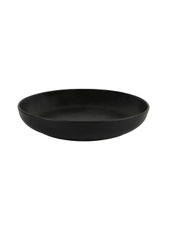 Салатник полуглубокий 22 см, цвет чёрный