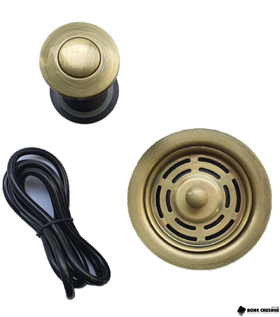 Фланец + стоппер + кнопка BoneCrusher в цвете "античная латунь" для BC910/910 Slim/BC810/ВС610