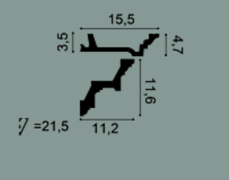 Карниз C305 - 4,7*15,5*200см