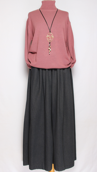 Свитер "ГЛАДКИЙ С ДЛИННЫМ РУКАВОМ " 7807 фуксия, чайная роза, бордо, розовый   р.52-56