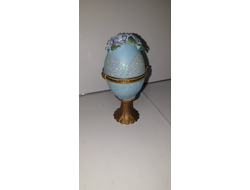 518-3/ Шкатулка дерево, перламутр, инкрустация, высота 7см