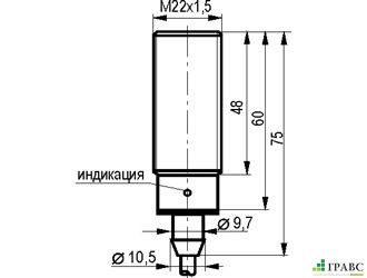 Индуктивный датчик ISB AF61A-21-7-LP