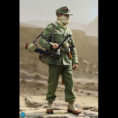 Немецкий пулеметчик африканского корпуса Биалас - КОЛЛЕКЦИОННАЯ ФИГУРКА 1/6 WWII German Africa Corps WH MG34 Gunner  – Bialas (D80158) -  DID