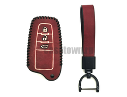 Красный чехол для ключа тойота камри v70, (Retro)
