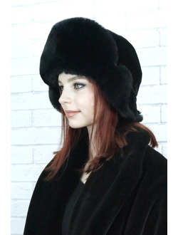 Ушанка "Север" цвет черный + черный