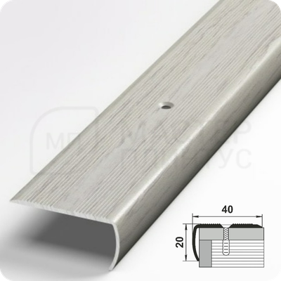 Порог угловой Лука ПУ 06.2700.105 Дуб арктик