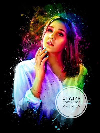 Портрет в Стиле Мурчиано 1 человек