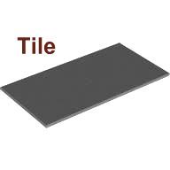 Tile 8 x 16 with Bottom Tubes, Dark Bluish Gray (90498 / 4596898)