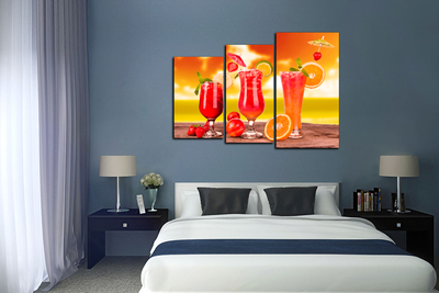 Модульная картина "Экзотический напиток"
