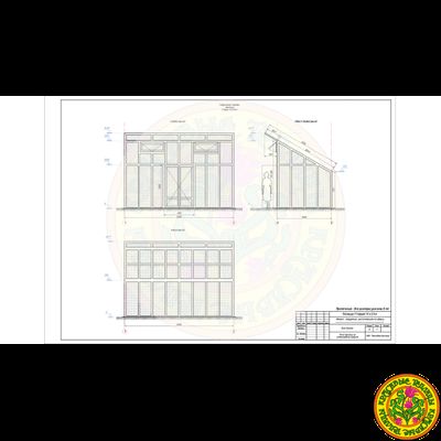 Базовая комплектация теплица из стекла и алюминия ГЛОРИЯ размером 5000 x 2500 мм