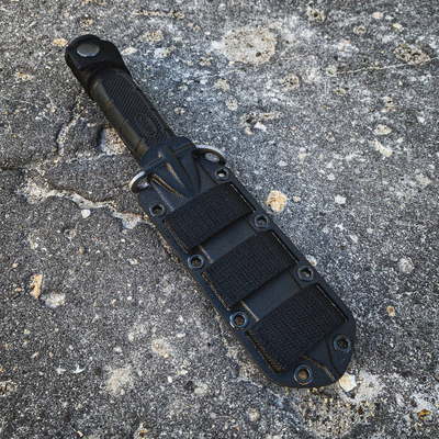 Тактический нож 6Х9С сталь Х12МФ, рукоять резина, НОЖНЫ ABS