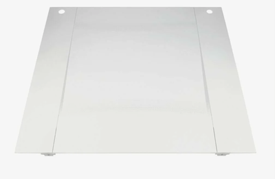 Стекло наружное для духовки Лысьва с кронштейном (497*460) белое
