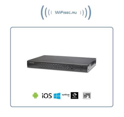 32-канальный IP-видеорегистратор на 2 жёстких диска HDD - 2 SATA (до 10 ТБ). 8x5M/16x3M/32x1080p IP камер