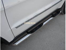Пороги труба с проступью d76 для Jeep Grand Cherokee (2013-)