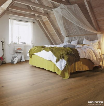 Паркетная доска Meister Дуб Витал Брандеральм 8835 в интерьере