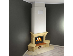 Bolero SR (угловая) с каменной балкой, универсальная