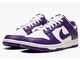 Nike SB Dunk Low Court Purple (фиолетовые с белым) сбоку