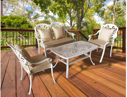 Комплект для отдыха Valeria White из литого алюминия