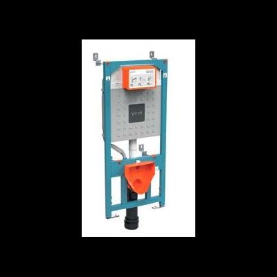 Комплект: Подвесной безободковый унитаз VitrA S40, SmoothFlush, с тонким сиденьем с микролифтом, инсталяцией и панелью управления 9860B003-7200