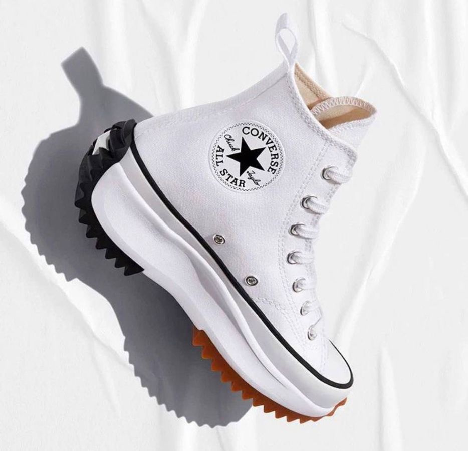 Кеды Converse Run Star Hike High Platform белые