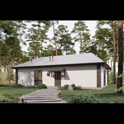 Одноэтажный дом с пятью спальнями 101.8 м² (S33)