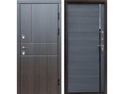 Дверь термо Сибирь Вертикаль венге-Porte Black