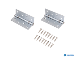 Петля универсальная накладная с врезкой матовый хром купить в Челябинске | КВИРТЕК
