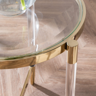 Золотой приставной столик “Стелла”