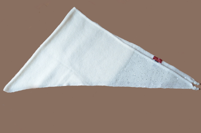 итальянский шарф платок вязаный белый фото