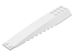 Wedge 16 x 4 Triple Curved with Reinforcements, White (45301 / 4503223 / 6192347)