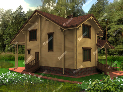 Дом из клееного бруса "Истра", 150 м2