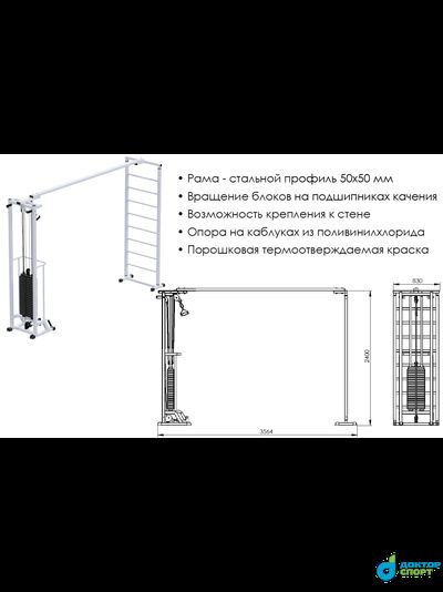 "Биотонус"  100 кг со шведской стенкой