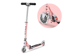 Самокат Micro Sprite Пудровый LED