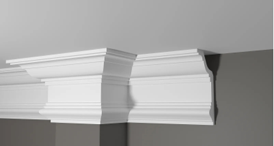 Потолочный плинтус DECOR-DIZAYN DD513, из дюрополимера, под покраску, ударопрочный, 2 метра