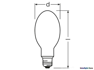 ДРЛ Osram HQL SUPER DE LUXE 80w E27