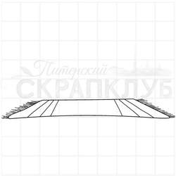 Штамп сидящий дед мороз