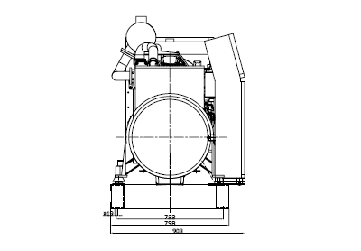 Судовой аварийный дизель генератор 50 кВт CCFJ50Y-W чертеж