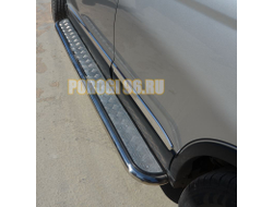 Пороги с накладным листом d53 для Haval H6 2017-...