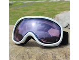 Очки маска SP Q3 с двойной линзой для сноуборда, снегохода, лыж, мотокросса, белые с прозрачной линзой