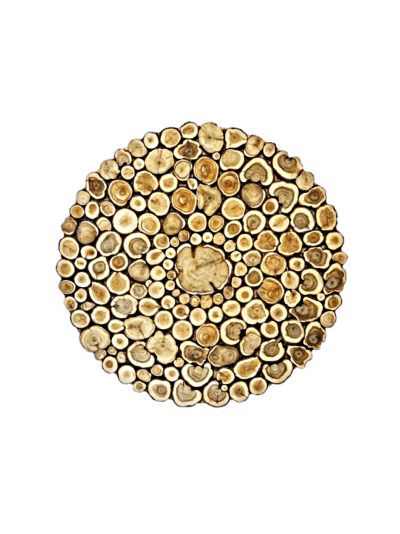 Панно из можжевельника на щите круглое D - 700 мм