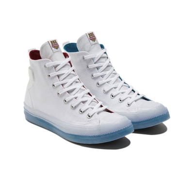 Кеды Converse All Star Cx Stretch Canvas белые с голубой подошвой 173128C купить в Спб