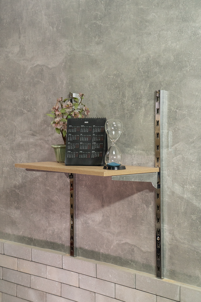 (ПУП0102) Полка универсальная "Trio"  в интерьер (цвет дуб сонома)