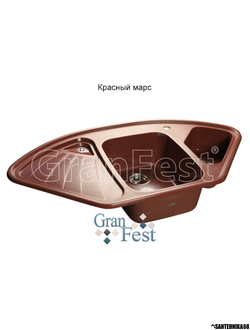 Керамическая мойка GRANFEST GF-C1040E угловая