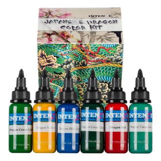 Intenze - Dragon Color Tattoo Ink Set (США 6 шт по 1 OZ - 30 мл.)
