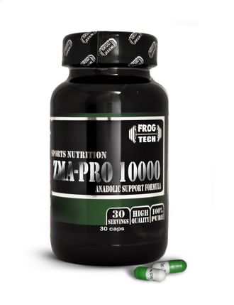 ZMA 30 капсул (Цинк 30mg + Магний 500mg + Витамин В6 10mg) от FROGTECH Green Line