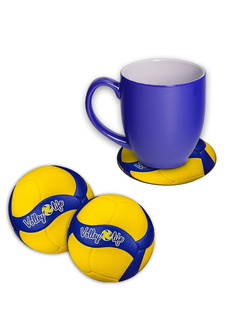 ПОДСТАВКИ ПОД СТАКАНЫ "МЯЧ КЛАССИЧЕСКИЙ NEW" (2 ШТУКИ)