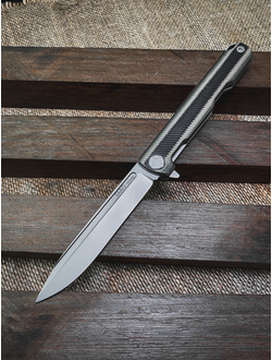 Складной нож Single EVO. Клинок ДОЛ, сталь AUS10, рукоять G10, цвет тайга